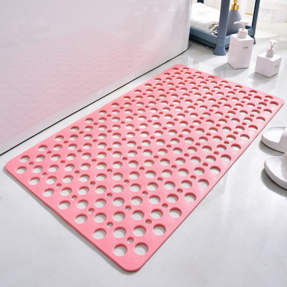 Shower mat with suction cups and drainage holes | Kalsten