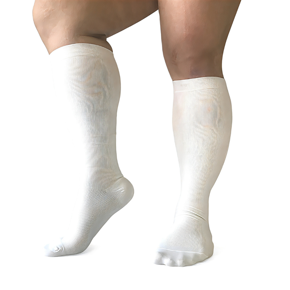 Plus Size Knee-High Compression Socks