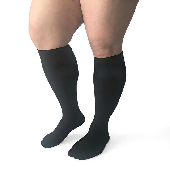 Kalsten | Plus Size Knee High Compression Socks | Wide Calf Graduated