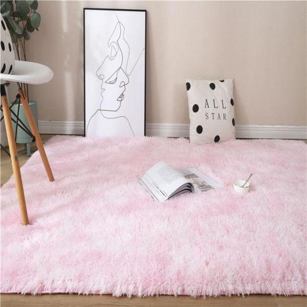 Plush Rainbow Colorful Fur Rug | Kalsten