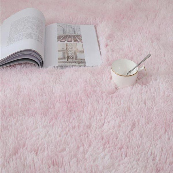 Plush Rainbow Colorful Fur Rug | Kalsten