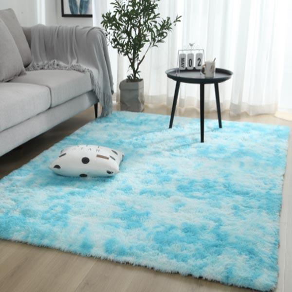 Plush Rainbow Colorful Fur Rug | Kalsten