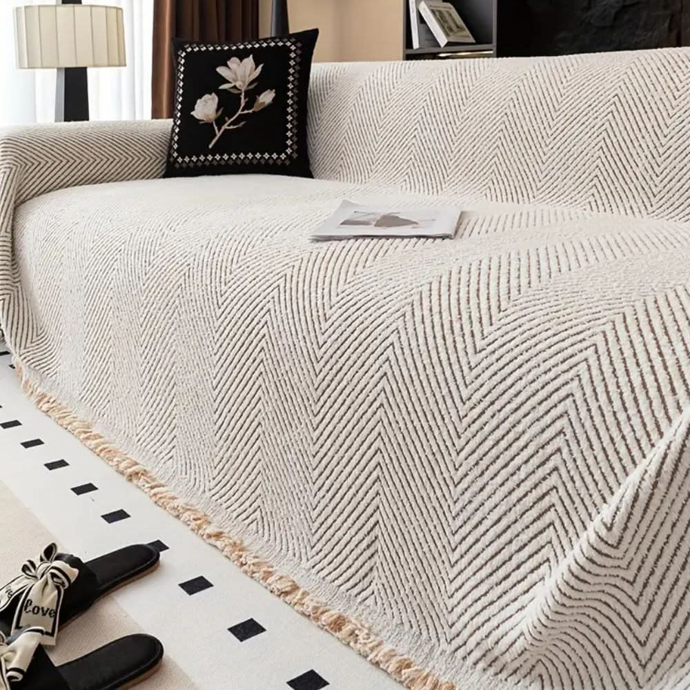 Kalsten | Herringbone Sofa Cover, splash-proof and non-slip