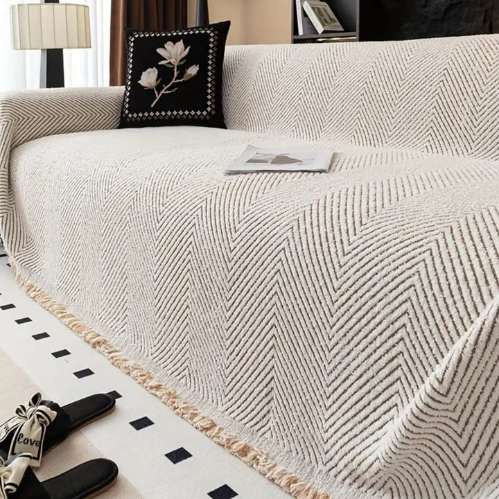 Kalsten | Herringbone Sofa Cover, splash-proof and non-slip