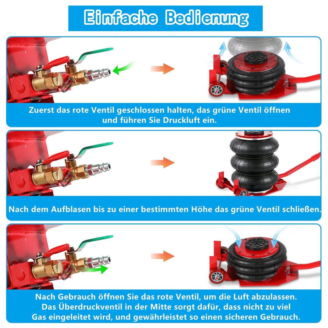 3T Pneumatic Triple Bag Airjack | Kalsten