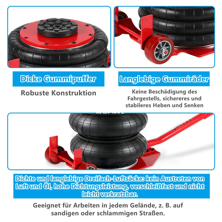 3T Pneumatic Triple Bag Airjack | Kalsten