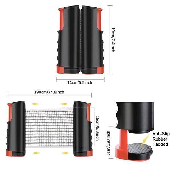 Portable Ping Pong Paddle Retractable Net Set | Kalsten