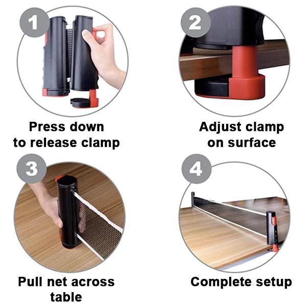 Portable Ping Pong Paddle Retractable Net Set | Kalsten