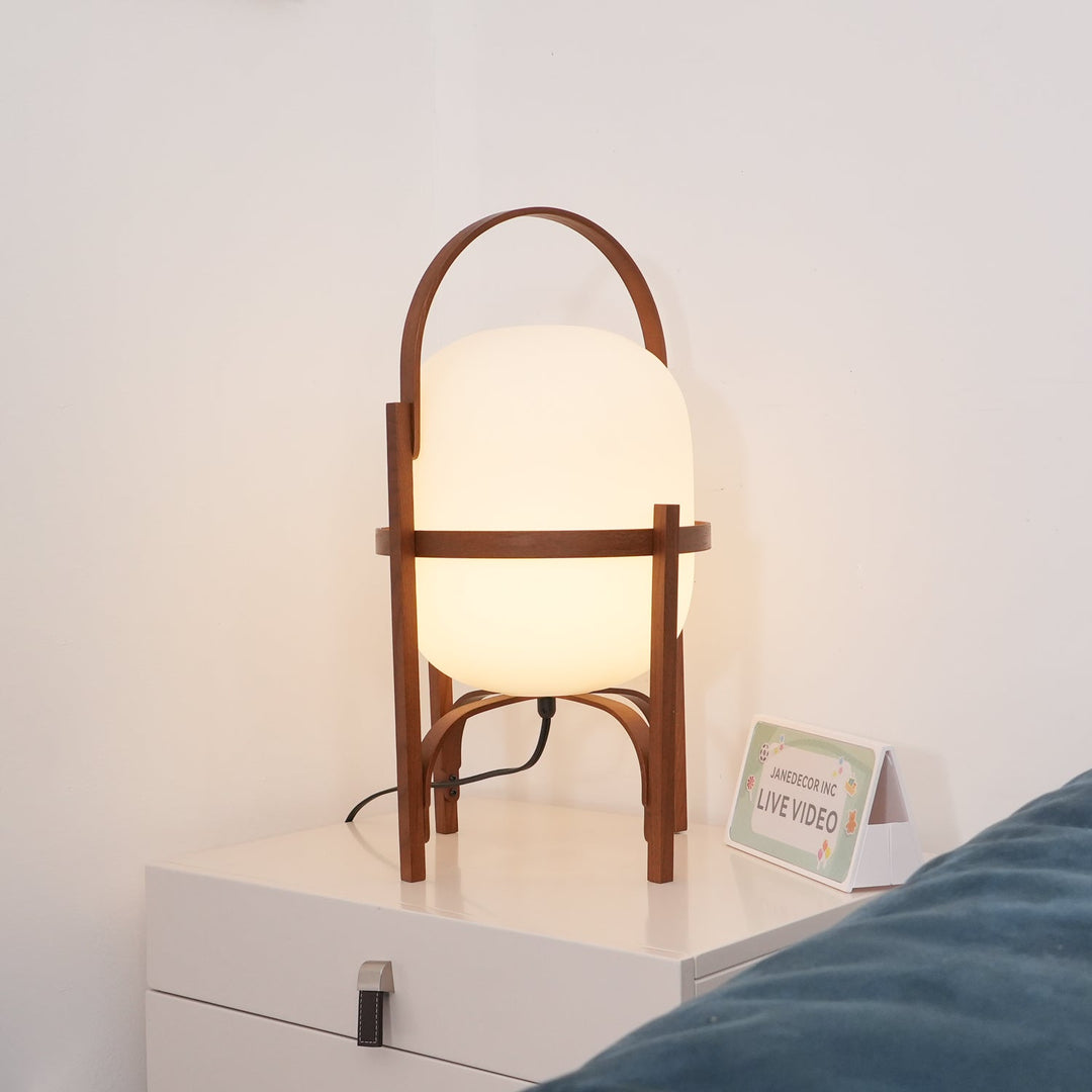 Portable Lantern Glass Portable lamp Table Lamp | Kalsten