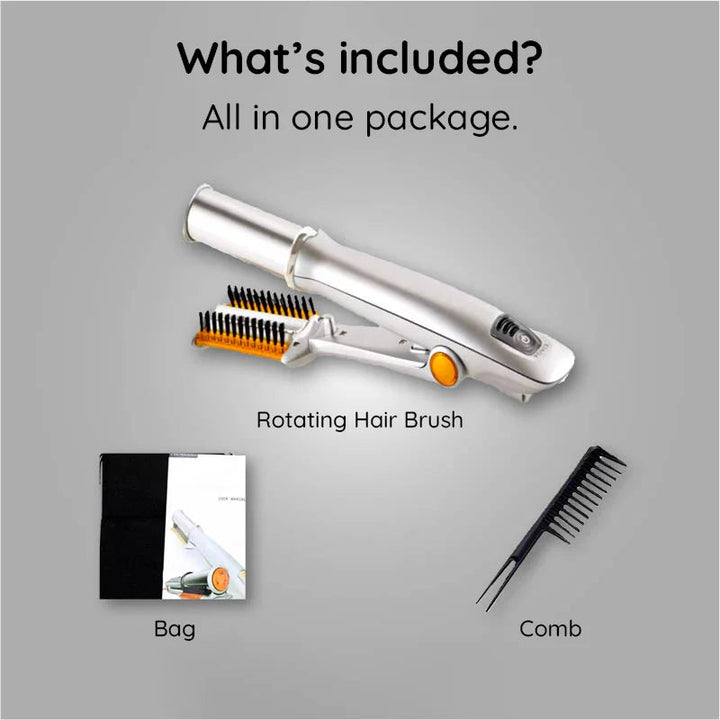 Kalsten | Professional 2 in 1 Rotating Iron Hair Brush