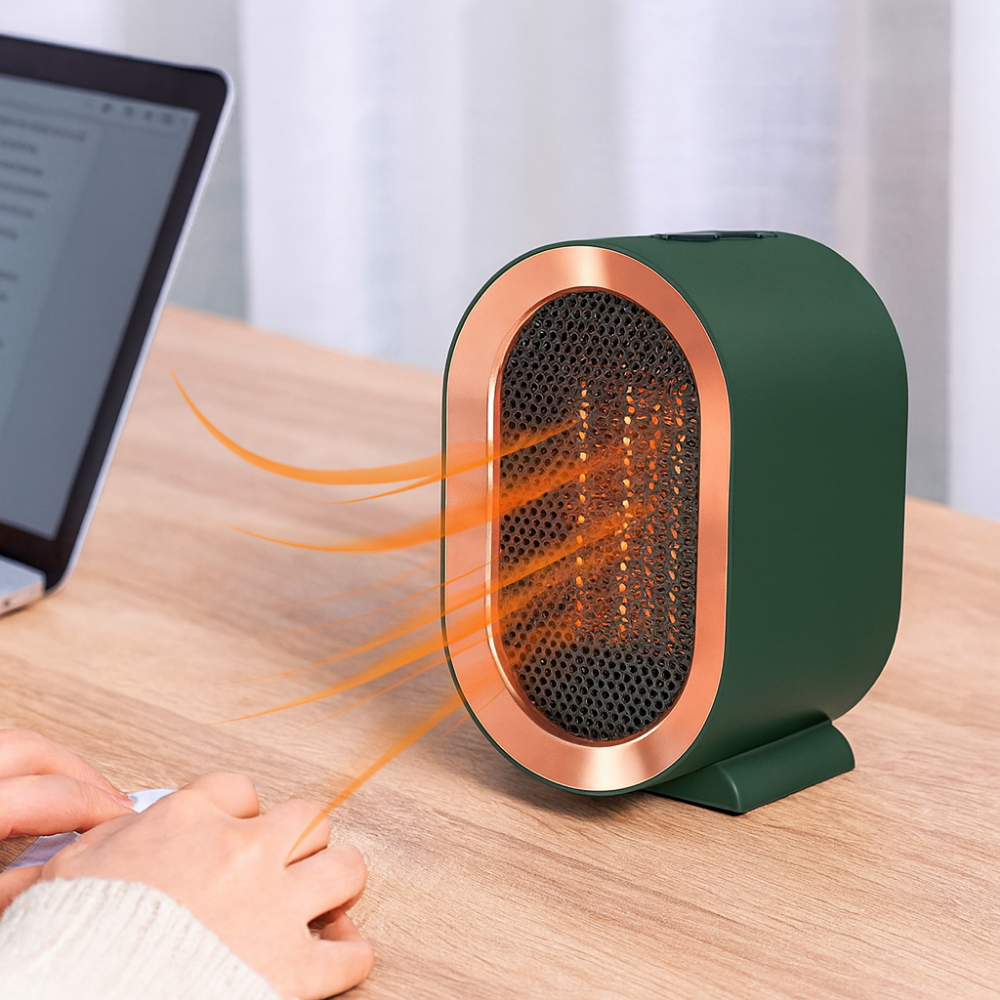 Kalsten | Portable Electric Heater Energy Efficient with Fast Heating - Compact, Quiet, Ideal for Home and Office