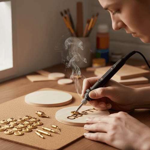 Noxord | piece Woodburning & Engraving Tool | Adjustable Temperature | DIY Craft Set | Wood, Leather & Metal