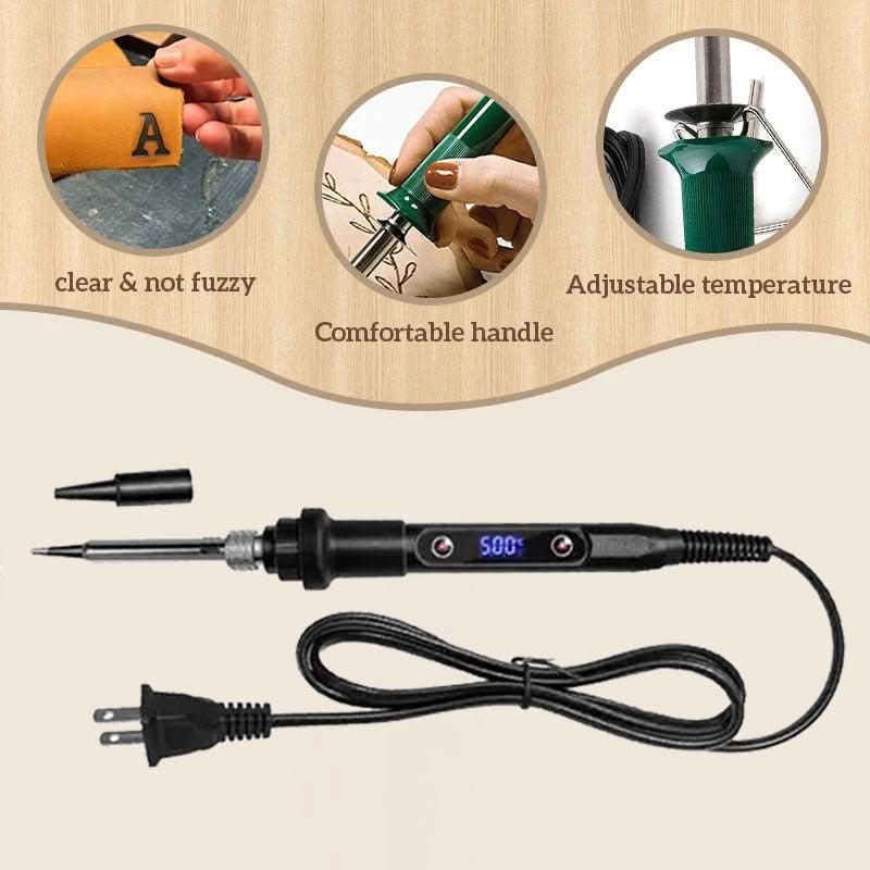 Noxord | piece Woodburning & Engraving Tool | Adjustable Temperature | DIY Craft Set | Wood, Leather & Metal