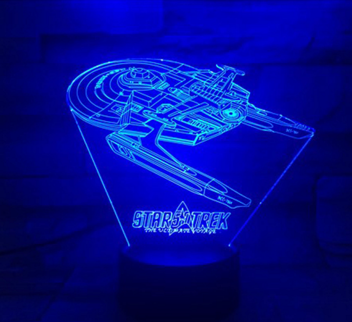 Star Trek 3D optical illusion lamp | Noxord
