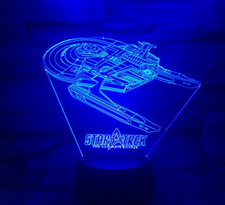 Star Trek 3D optical illusion lamp | Noxord