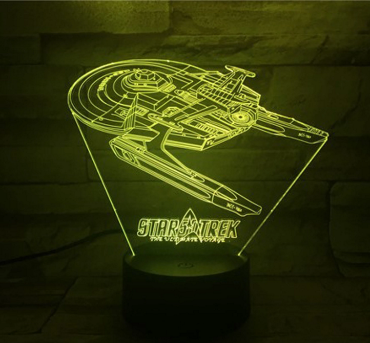 Star Trek 3D optical illusion lamp | Noxord