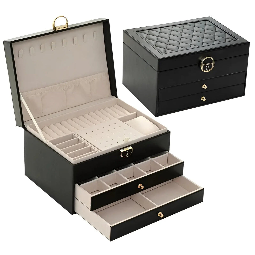 EleganceBox Luxury Multi-Layer Jewellery Box