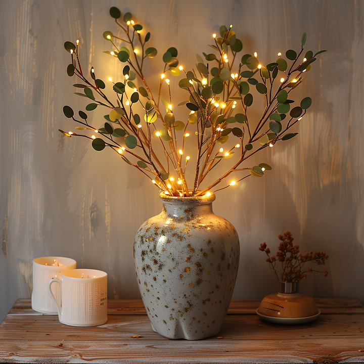 LumiVista Magical Olive Branch Light String - 70 cm Elegance Noxord