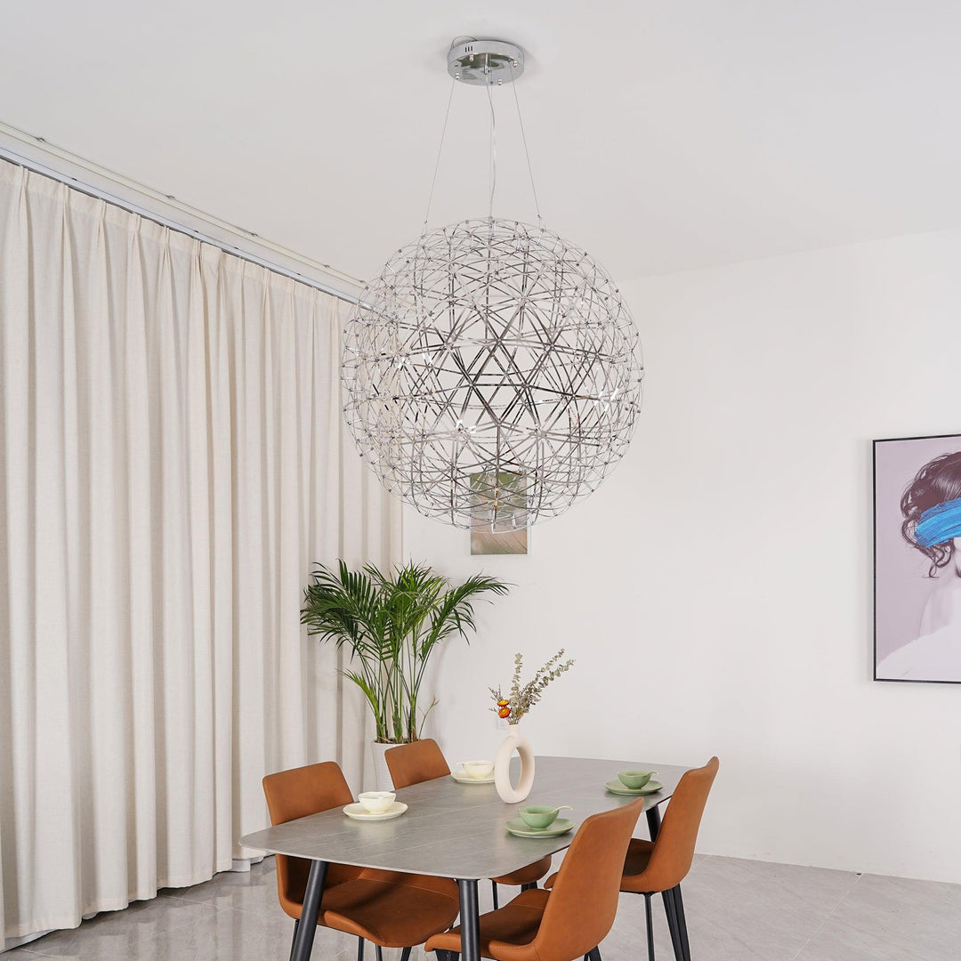 Silver Spark Ball Drop light Pendant Light | Kalsten