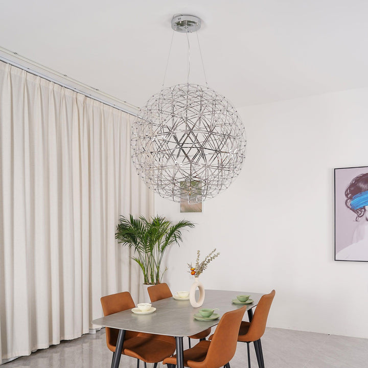 Silver Spark Ball Drop light Pendant Light | Kalsten