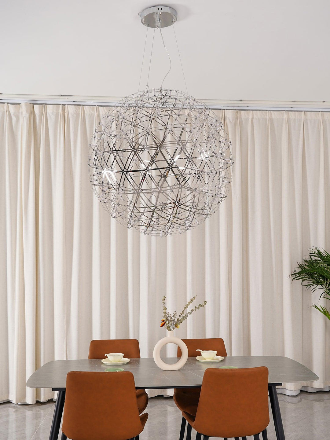 Silver Spark Ball Drop light Pendant Light | Kalsten