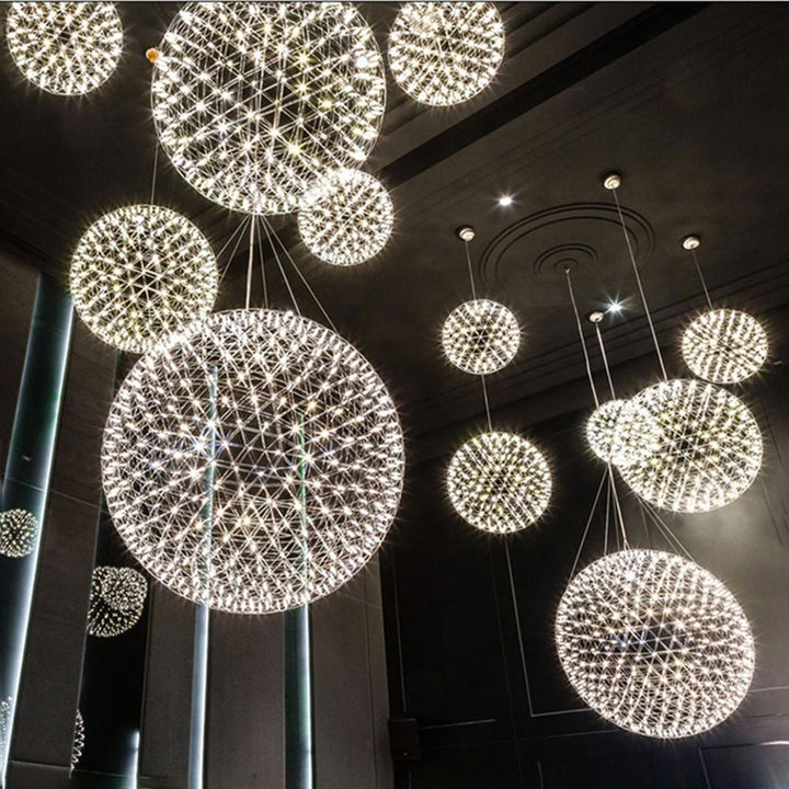 Gold Spark Ball Droplight Pendant Light | Noxord