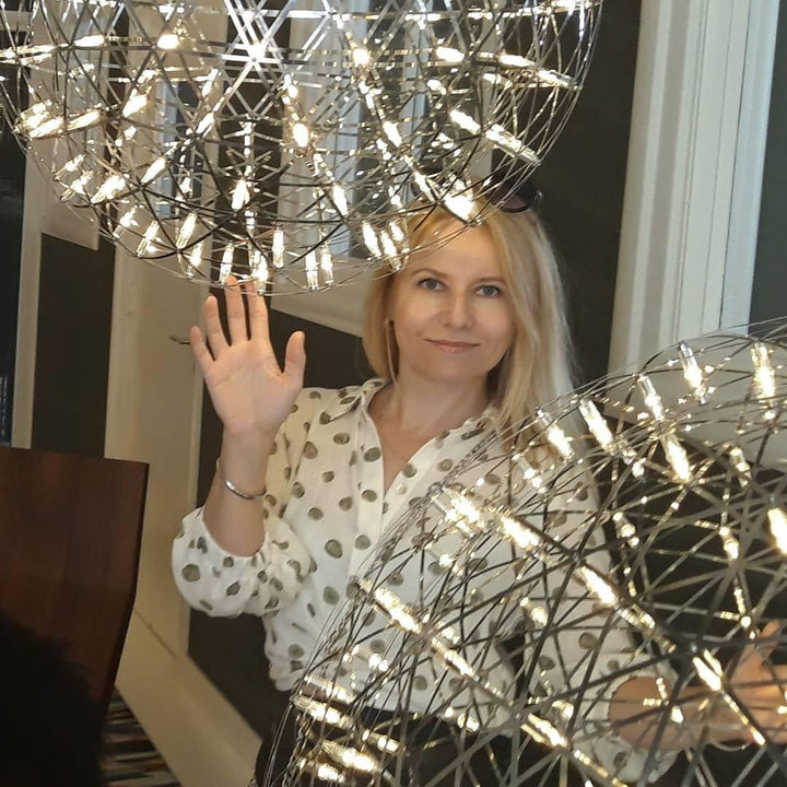 Silver Spark Ball Drop light Pendant Light | Kalsten