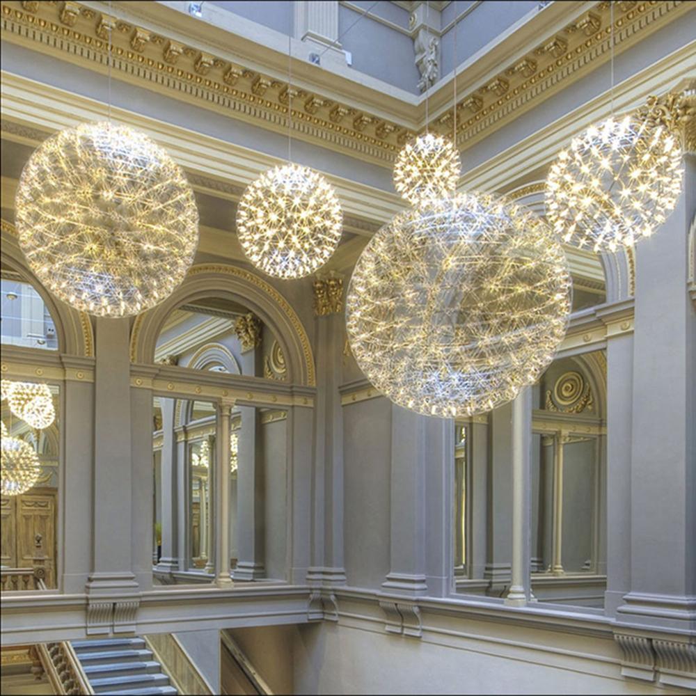 Gold Spark Ball Droplight Pendant Light | Noxord