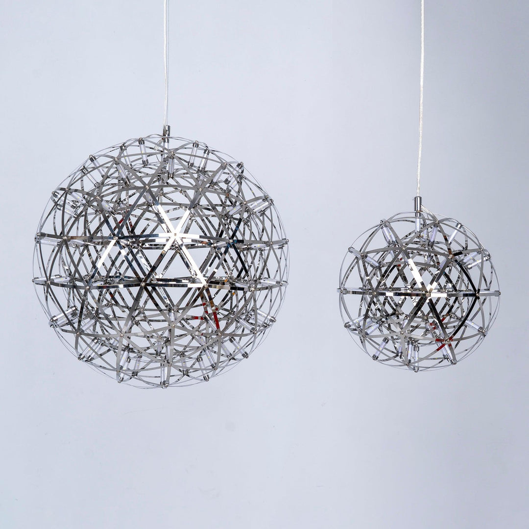 Silver Spark Ball Drop light Pendant Light | Kalsten