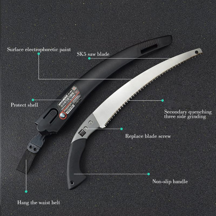 Razor Sharp Curved Garden Pruning Saw | Kalsten