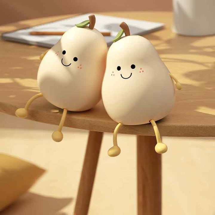 Cute peach-colored lamp with lighting | Kalsten