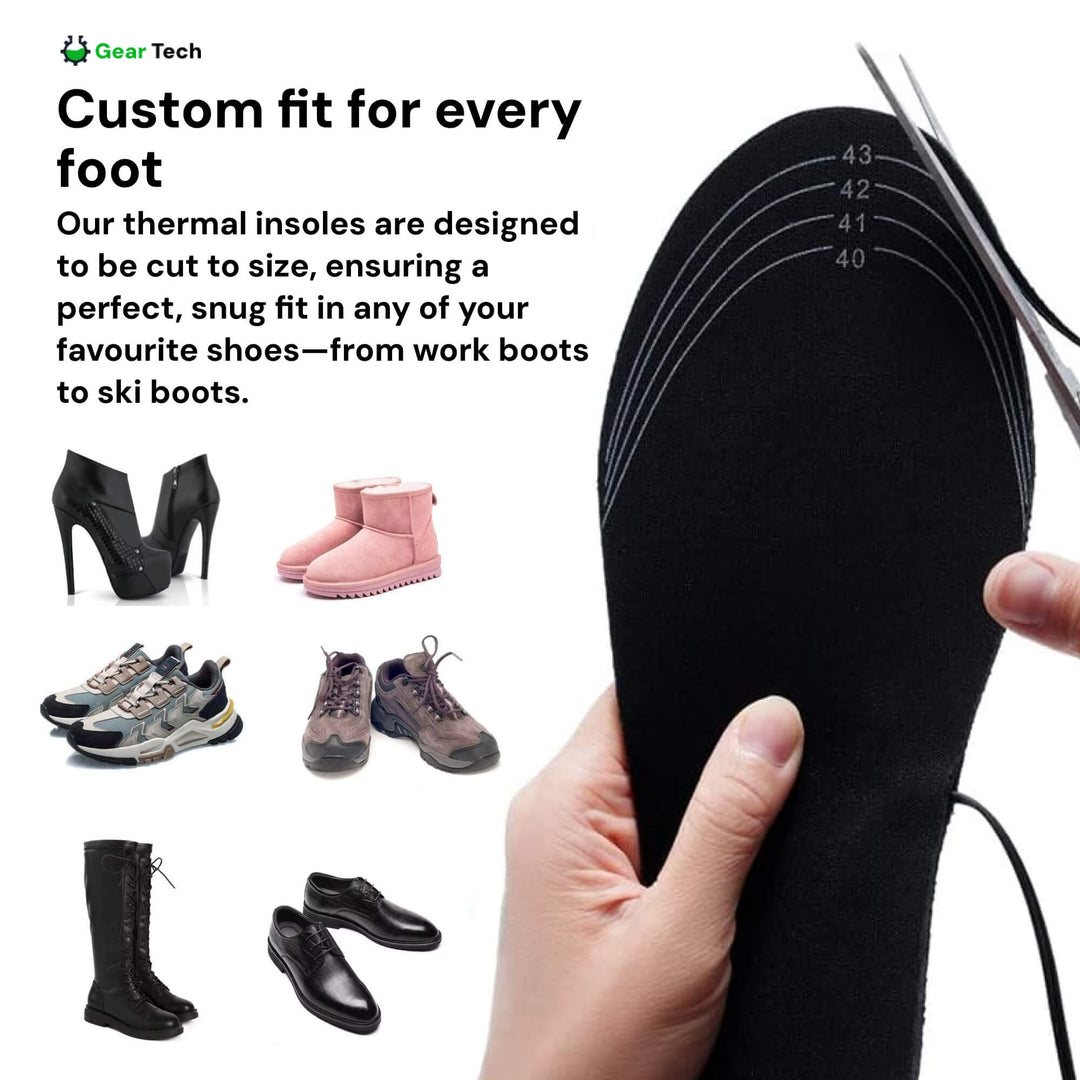 Rechargeable Heated Insoles (UK Winter Comfort)