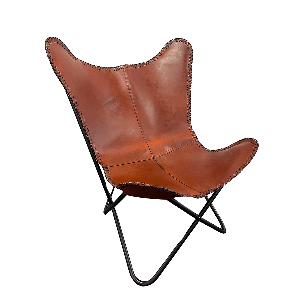 Bat chair made of real leather (available in different colors) | Kalsten
