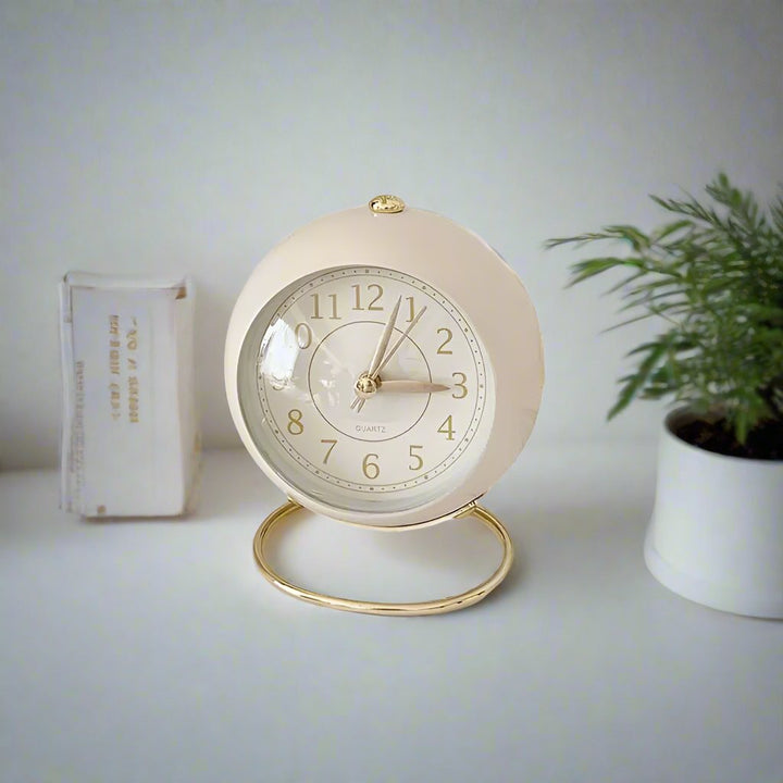Kalsten | Retro Vintage Style Gold Accent Alarm Clock