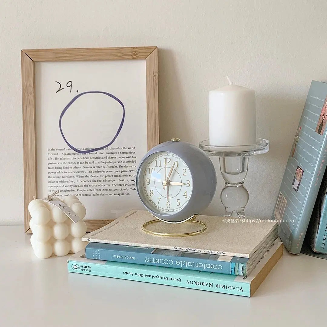 Kalsten | Retro Vintage Style Gold Accent Alarm Clock