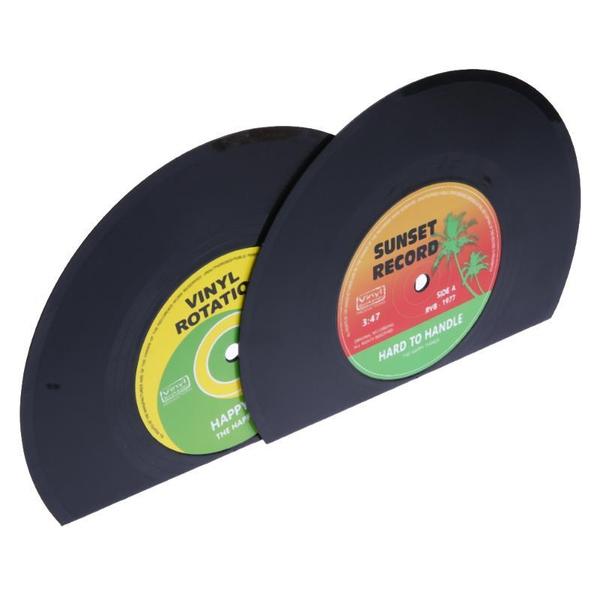 Retro Vinyl Record Bookends | Kalsten
