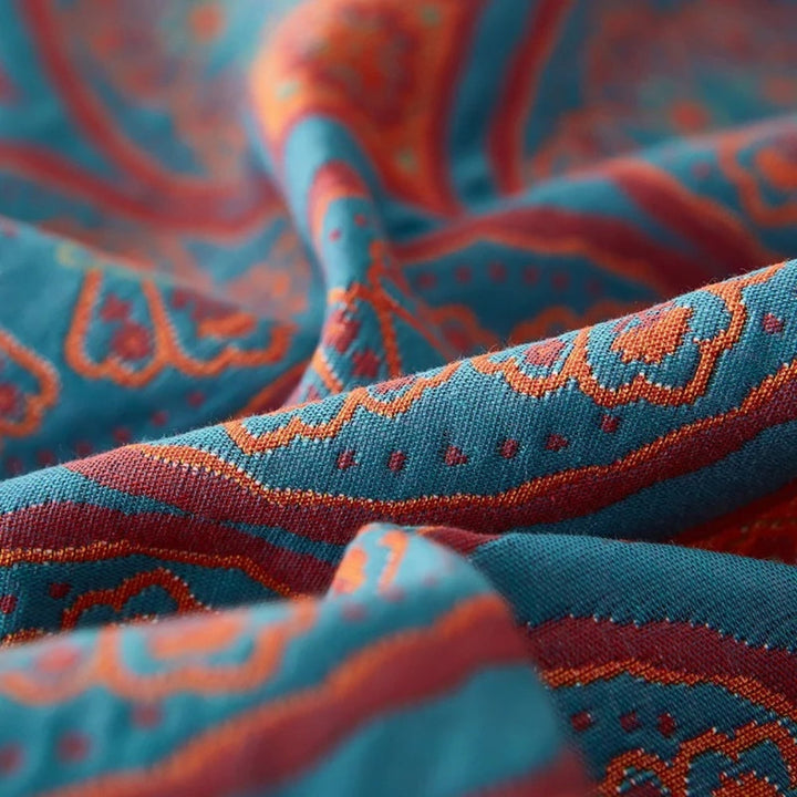 Reversible Cotton Summer Blanket, Lightweight, Breathable, 100% Cotton