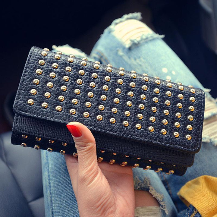 Women PU Leather Fashion Long Vintage Pouch | Kalsten