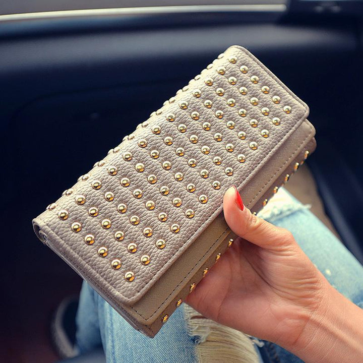 Women PU Leather Fashion Long Vintage Pouch | Kalsten