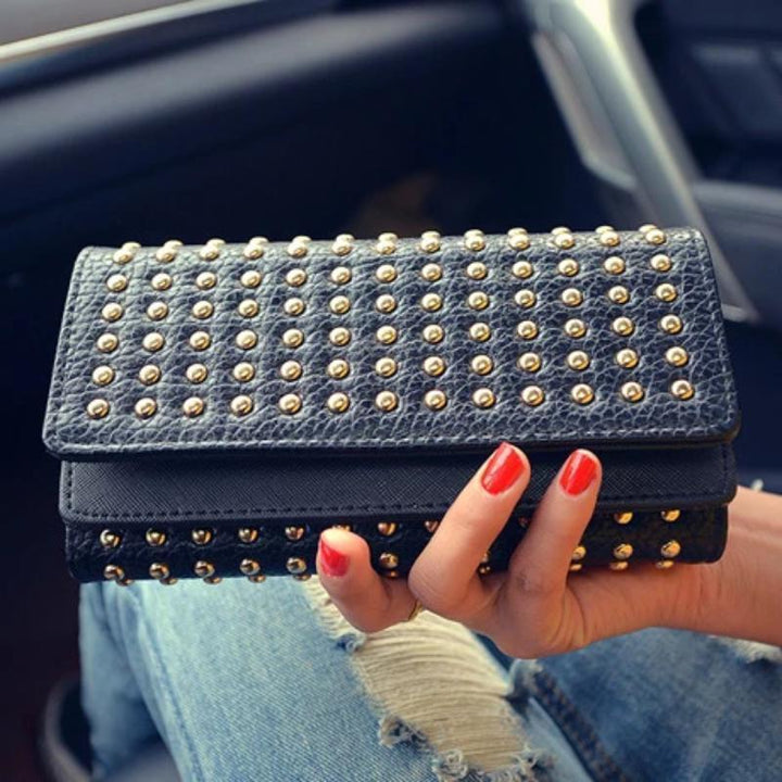 Women PU Leather Fashion Long Vintage Pouch | Kalsten