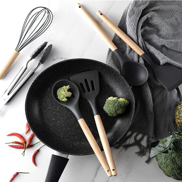 Rustic Kitchen Utensils with Wooden Handles | Kalsten