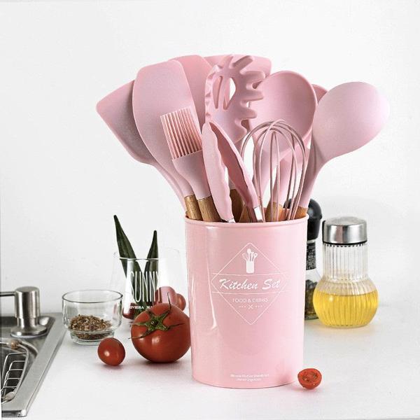 Rustic Kitchen Utensils with Wooden Handles | Kalsten