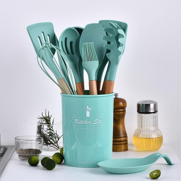 Rustic Kitchen Utensils with Wooden Handles | Kalsten