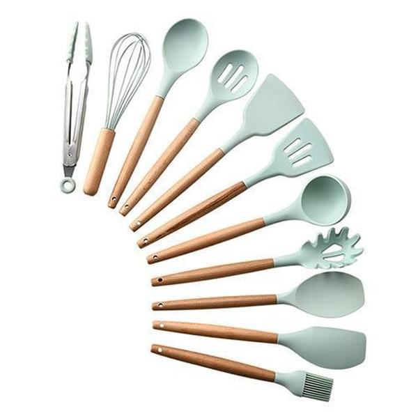 Rustic Kitchen Utensils with Wooden Handles | Kalsten