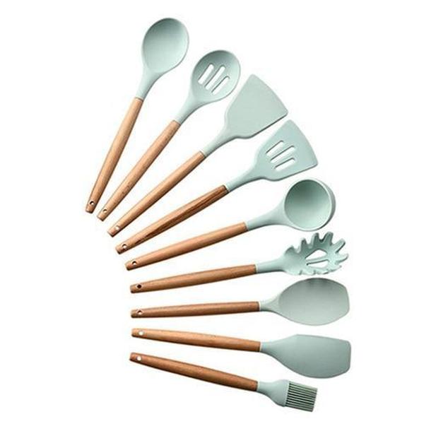 Rustic Kitchen Utensils with Wooden Handles | Kalsten