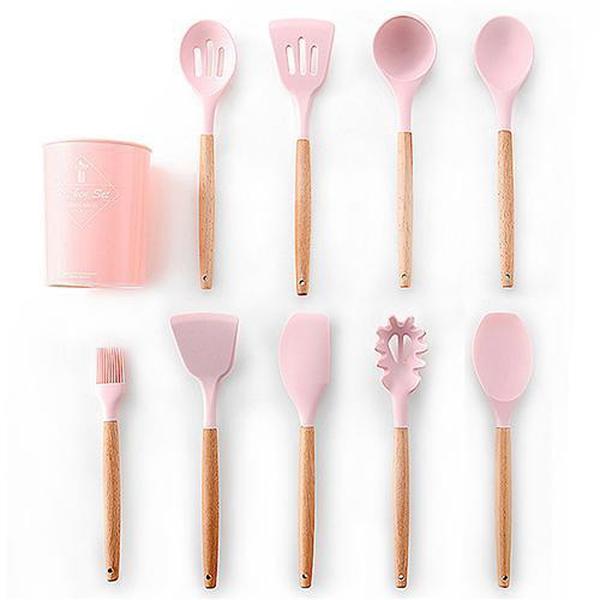 Rustic Kitchen Utensils with Wooden Handles | Kalsten