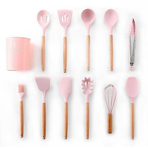 Rustic Kitchen Utensils with Wooden Handles | Kalsten