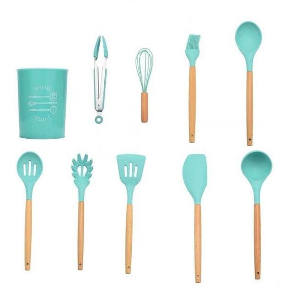 Rustic Kitchen Utensils with Wooden Handles | Kalsten