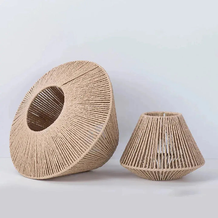 Elegant Rattan Pendant Lamp – Rustic Geometric Lighting for Any Space Noxord