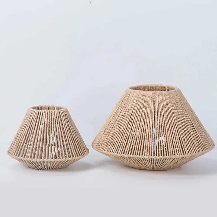 Elegant Rattan Pendant Lamp – Rustic Geometric Lighting for Any Space Noxord